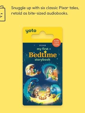 YOTO CARD player Pixar My First Bedtime Storybook - kids audio book NEW